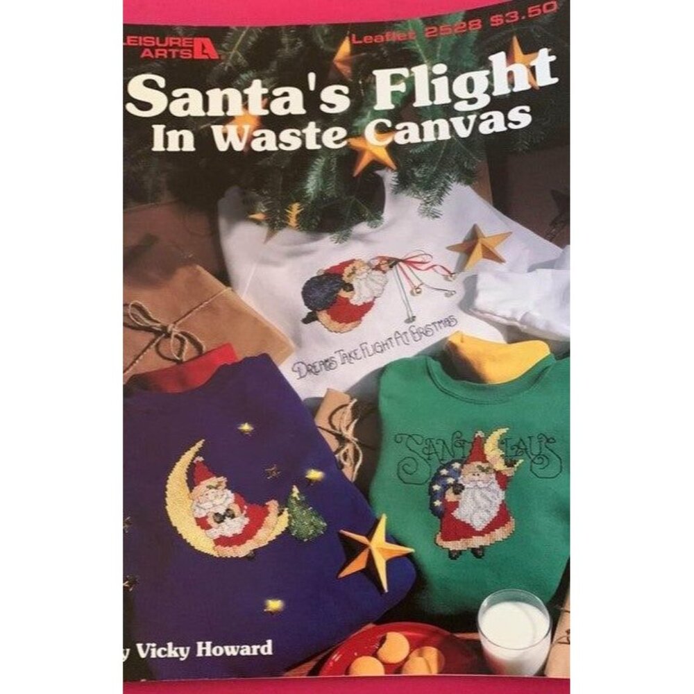 Leisure Arts Santa’s Flight Stitch Book V2623 Festive Holiday Patterns